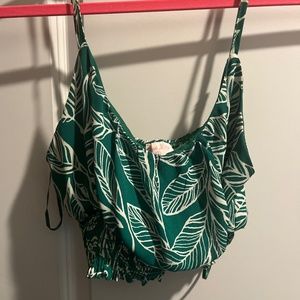 High waisted green set